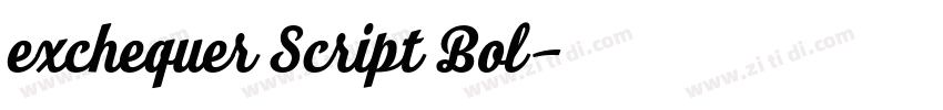 exchequer Script Bol字体转换 exchequer Script Bol字体转换